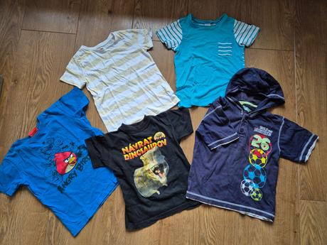 5x bavlnené tričká s krátkym rukávom, next,116