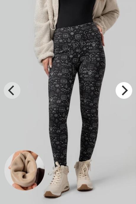 Lelosi siberosi - zimné legíny s kožušinkou vnútri, l / m / s / xl