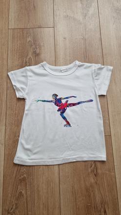 Tričko s krátkym rukávom na krasokorčuĺovanie, 116