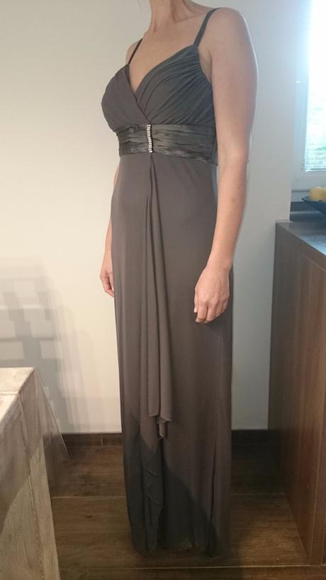 Spoločenské šaty hnedé, 40