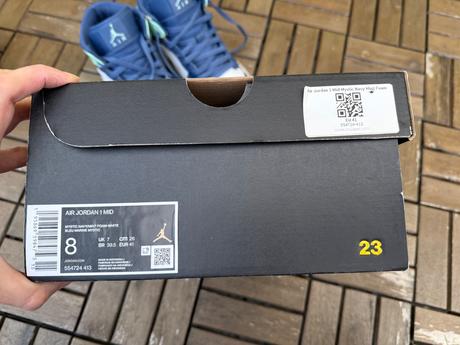 Nike air jordan 1 mid blue mint veľ. 41, air jordan,41