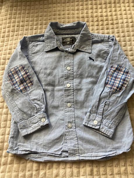 Bledomodrá košeľa, h&m,86