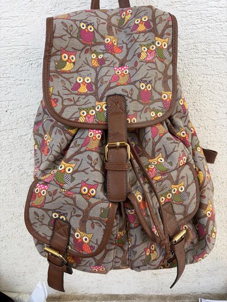 Sova sovy latkovy ruksak batoh velmi pekny owl ba,