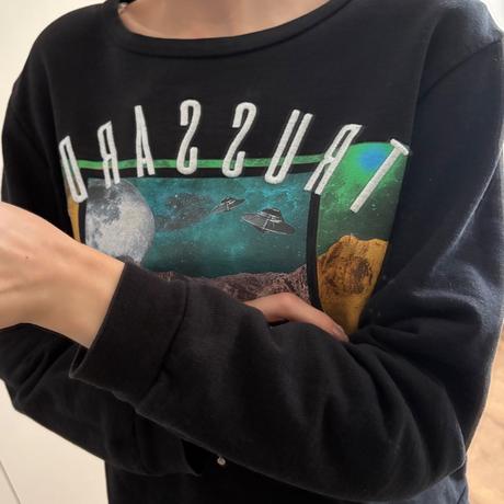 Čierna mikina trussardi jeans, s