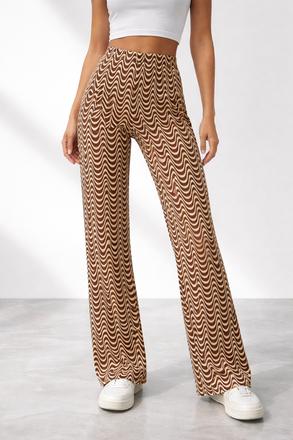 Zvonové nohavice-vzorované, xs