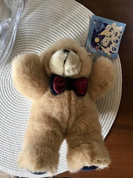 Krasny plyšový macko,