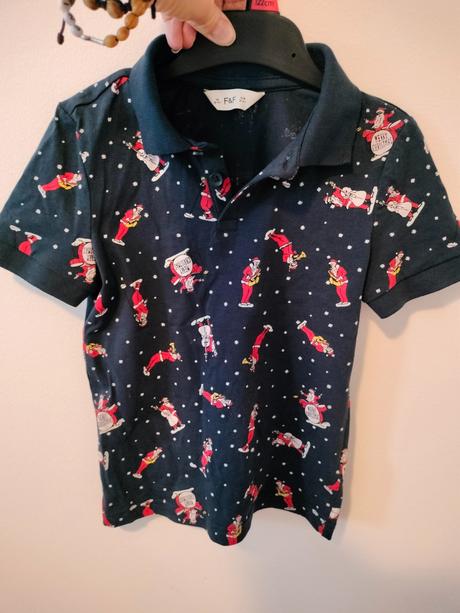 Vianočná polokošeľa s krátkym rukávom, f&f,104