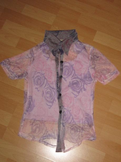 Košielka s tričkom s kvetinkami, s