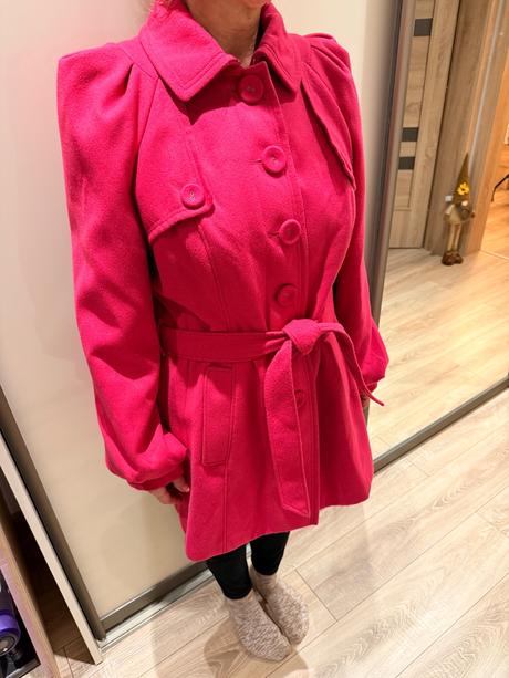 Nadherny fuchsiovy kabat, next,xxl