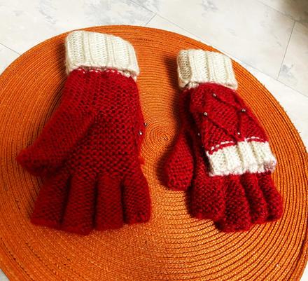 Odopínacie teplé rukavice, f&f