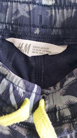 Kraťase palmy h&m 92, h&m,92