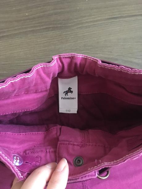 Ružové zateplené rifle, palomino,110