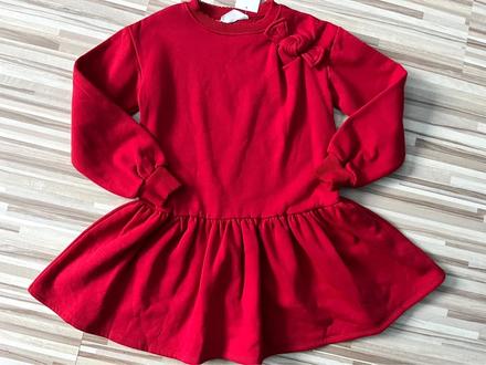 Veľ. 98/104 zn. h&m nové krásne červené šatičky, h&m,98 / 104
