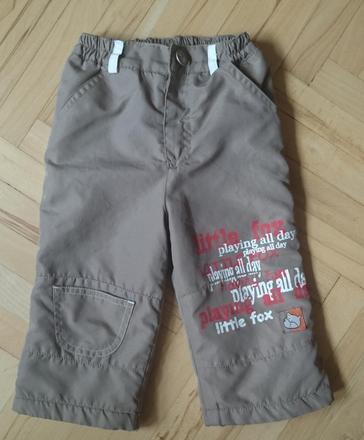 Zateplené nohavice na zimu, topolino,80