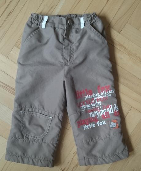 Zateplené nohavice na zimu, topolino,80