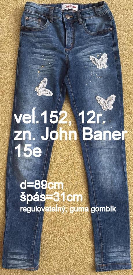 Dievčenské rifle veĺ.152, zn. john baner, 152