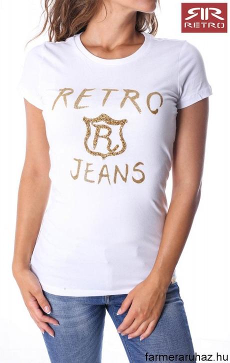 Tričko retro jeans, m