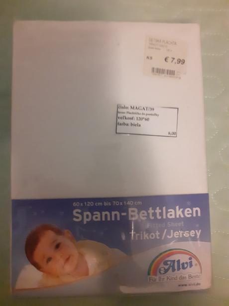 Nová plachtička do postieľky, šírka (cm): 60,dĺžka (cm): 120