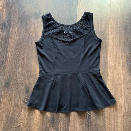 Cerne tilko s krajkou, amisu,s