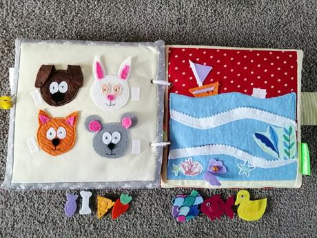 Šitá kniha quiet book,