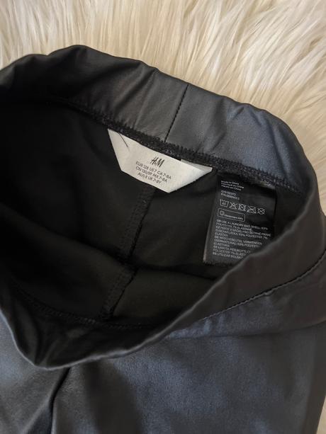 Hm leginy imitácia kože, h&m,128