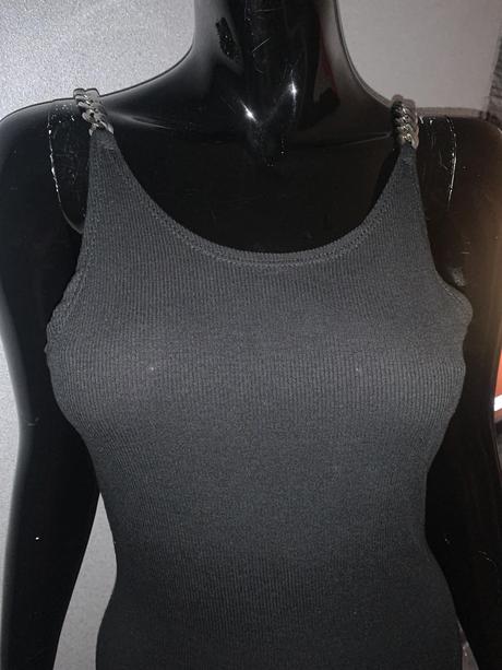 Rebrovane šaty s retiazkou s/m, m / s