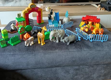 Lego duplo zvieratká v zoo,