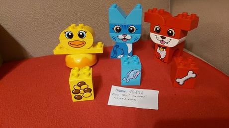 Lego duplo a stavebnica hello kitty,