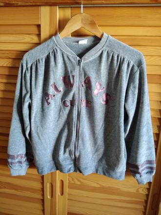 Velúrová mikina, zara,152