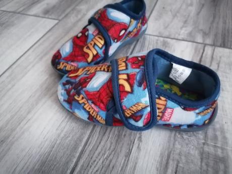 Teplé papučky spiderman - 28 + ortopedické vložky, 28
