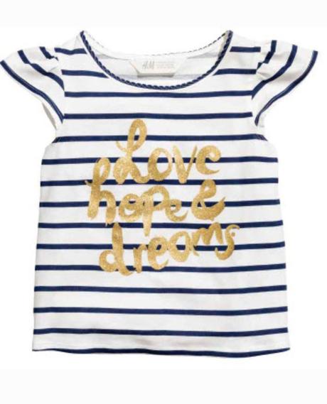 Pásikove tričko 122/128, h&m,122