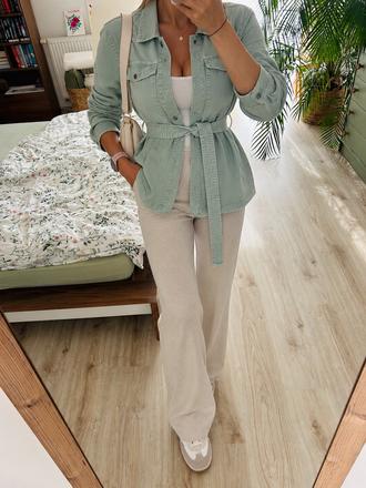 Perfektná mentolová džínsová bunda značky zara, zara,s