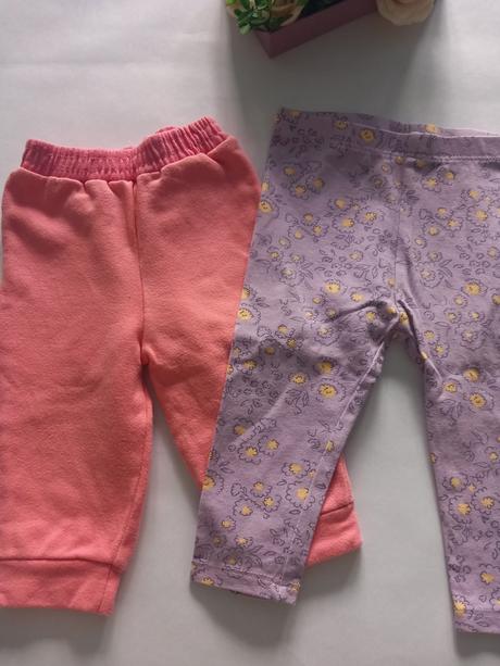 7- tepláky 2 ks, 74