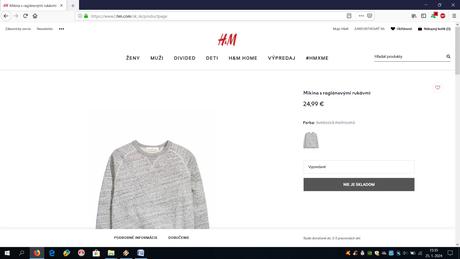 Mikina hm, mikina santa reserved, h&m,l
