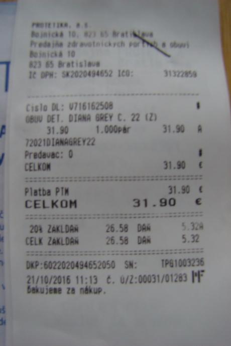 Zimné topánky/protetika, protetika,22