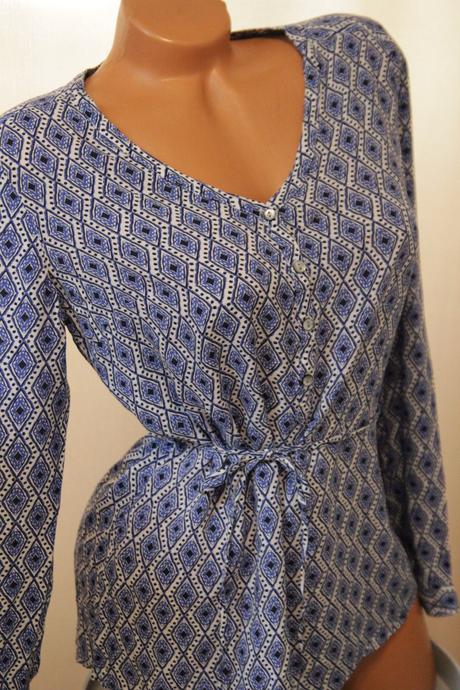 Bielo modrá tunika s/m, m