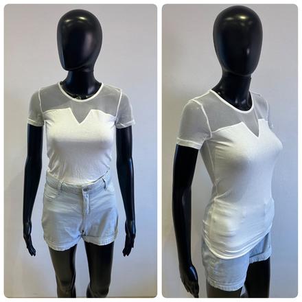 Dámsky top s tylom biely terranova (xs), terranova,xs