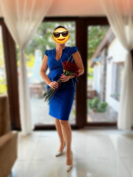 Šaty, pariżska modrá l/xl, xl