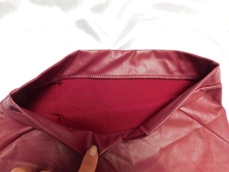 Trendy elegantna koženkova sukna, 36