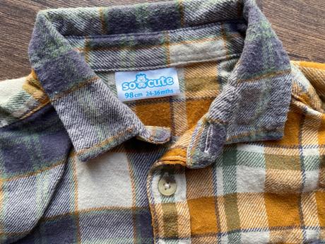 Košeľa žltá flanelová, pepco,98