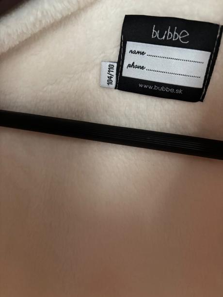 Bubbe zimna bunda vel 104/110 nenosena, bubbe,104