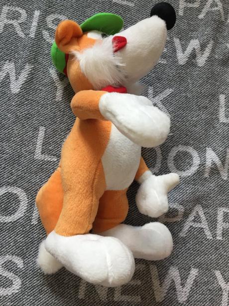 Retro plysovy lisiak maskot schwabisch hall,