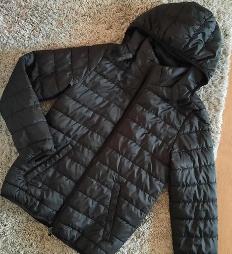 H&m čierna chlapčenská prechodná bunda, v.152, h&m,152