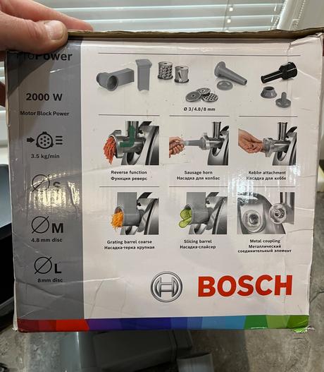 Mlynček na mäso bosch mfw67440 propower, bosch