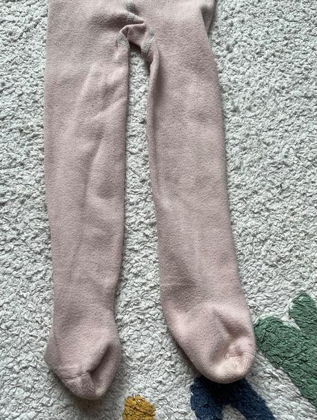 2x bledoružové bavlnené pančuchy tchibo, 98/104, tchibo,98