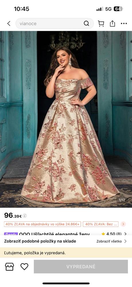 Spoločenské šaty, xxl