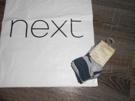 Next čisto nové ponožky č. 0-3 mesiacov, next,18