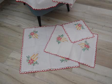 Vianočný set obrusov,