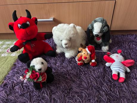Sada plyšových hračiek,