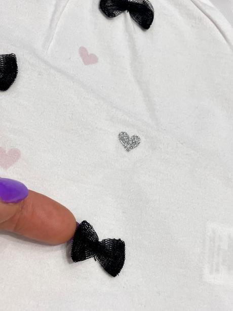 Dievčenské tričko s mašličkami overkids (62-68), 62 / 68